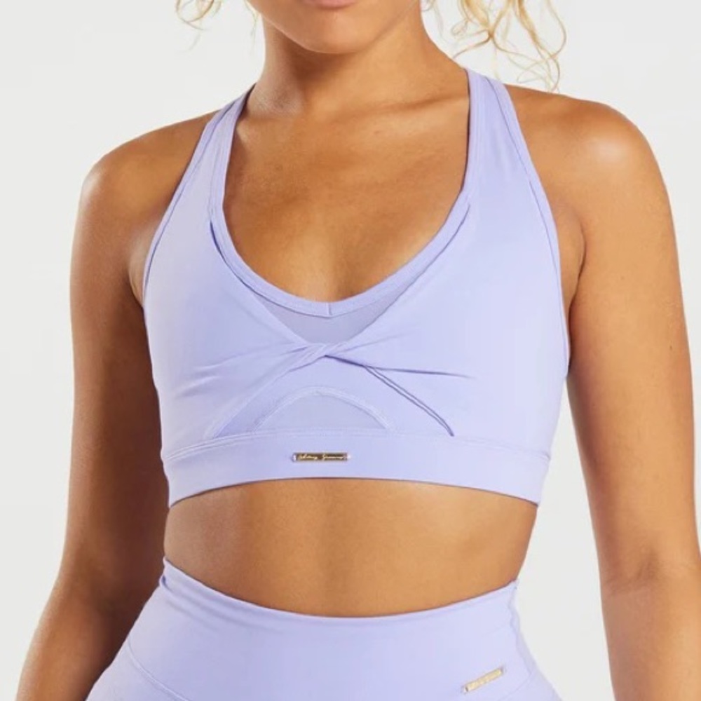 Gymshark X Whitney Simmons v3 Wildflower Purple Sports Bra